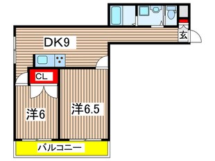 グリュックミリオンベルの物件間取画像